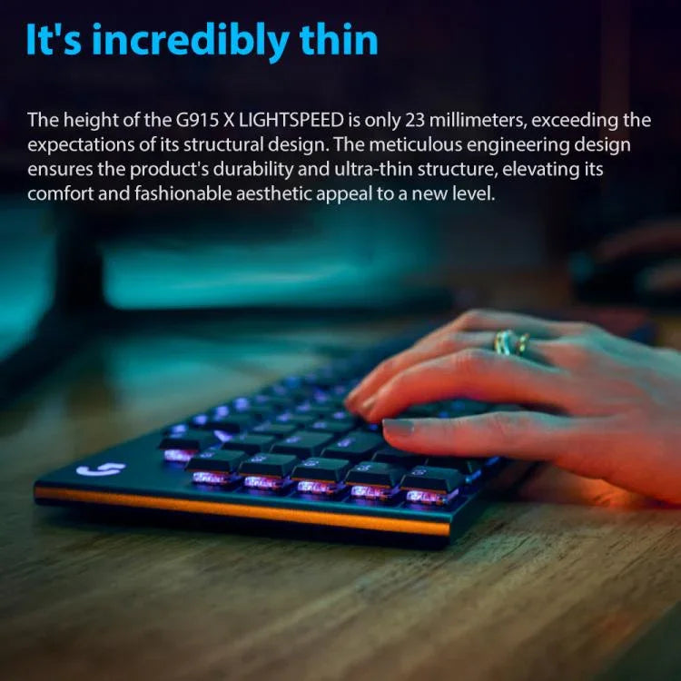 Logitech G915 X Wired Low Profile Gaming Keyboard