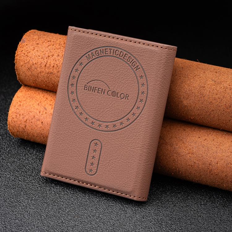 BFK25 BINFEN カラーフラワー Magsafe 磁気レザーカードバッグ