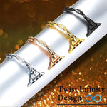 xDfind ツイストブレスレット ダイヤモンドメタルウォッチバンド、Apple Watch 42 / 44 / 45 / 46 / 49mm用、Apple Watch 38 / 40 / 41 / S10 42mm用
