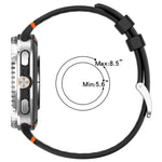 xDfind合金シルバーバックル通気穴シリコンウォッチバンド、Samsung Galaxy Watch8 / Watch8 Classic用