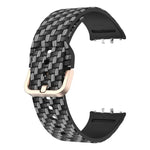 xDfindゴールドバックルプリントシリコンウォッチバンド、Samsung Galaxy Fit3用
