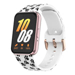 xDfindゴールドバックルプリントシリコンウォッチバンド、Samsung Galaxy Fit3用