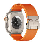 xDfind パラシュートバックル ストレッチナイロンウォッチバンド、Apple Watch 42 / 44 / 45 / 46 / 49mm用、Apple Watch 38 / 40 / 41 / S10 42mm用