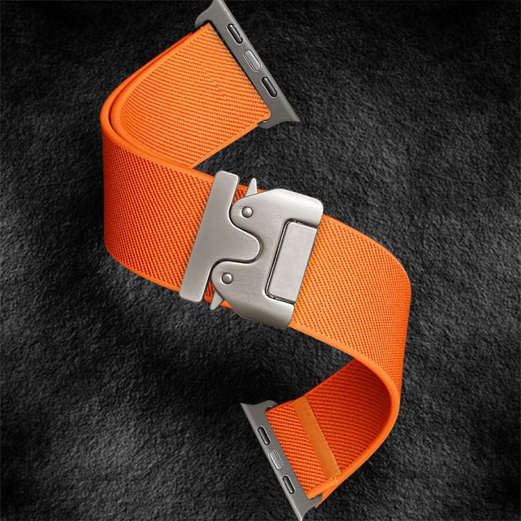 xDfind パラシュートバックル ストレッチナイロンウォッチバンド、Apple Watch 42 / 44 / 45 / 46 / 49mm用、Apple Watch 38 / 40 / 41 / S10 42mm用