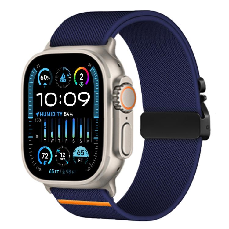 xDfind パラシュートバックル ストレッチナイロンウォッチバンド、Apple Watch 42 / 44 / 45 / 46 / 49mm用、Apple Watch 38 / 40 / 41 / S10 42mm用