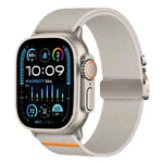 xDfind パラシュートバックル ストレッチナイロンウォッチバンド、Apple Watch 42 / 44 / 45 / 46 / 49mm用、Apple Watch 38 / 40 / 41 / S10 42mm用