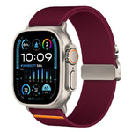 xDfind パラシュートバックル ストレッチナイロンウォッチバンド、Apple Watch 42 / 44 / 45 / 46 / 49mm用、Apple Watch 38 / 40 / 41 / S10 42mm用