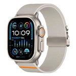 xDfind パラシュートバックル ストレッチナイロンウォッチバンド、Apple Watch 42 / 44 / 45 / 46 / 49mm用、Apple Watch 38 / 40 / 41 / S10 42mm用