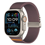 xDfind パラシュートバックル ストレッチナイロンウォッチバンド、Apple Watch 42 / 44 / 45 / 46 / 49mm用、Apple Watch 38 / 40 / 41 / S10 42mm用
