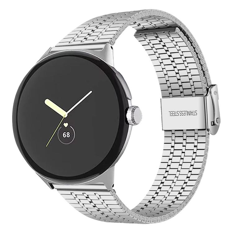 xDfind セブンビーズバックル ステンレススチールウォッチバンド、Google Pixel Watch 4 / Watch 3 45mm用、Google Pixel Watch 4 / 3 / 2 / 1 41mm用
