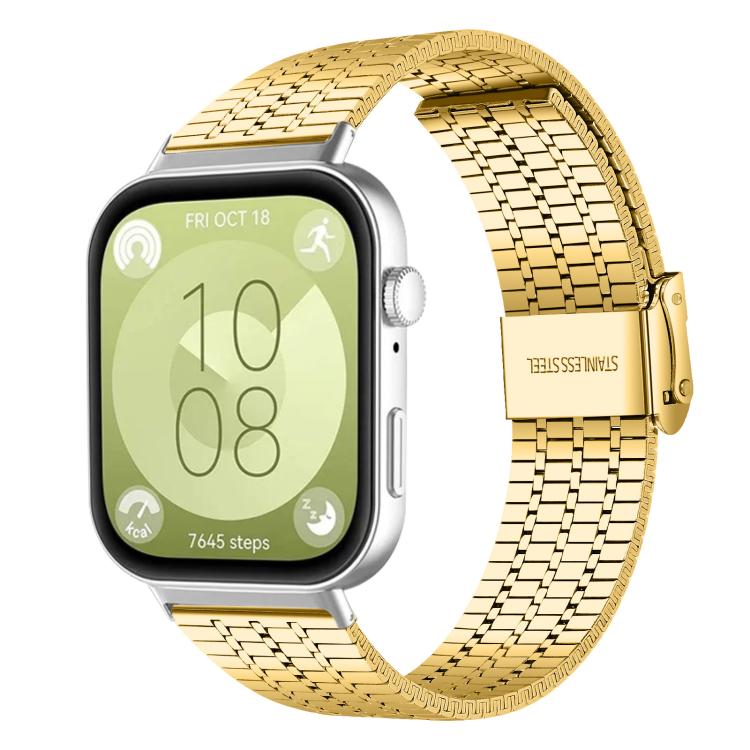 xDfind Seven Beads Buckle Stainless Steel Watch Band, For Huawei Watch Fit4 Pro / Fit4 / Fit3