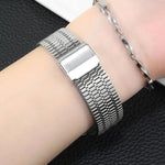 xDfind Seven Beads Buckle Stainless Steel Watch Band, For Garmin Fenix 8 / 7X / 6X / 5X 26mm, For Garmin Fenix 8 / 7 / 6 / 5 22mm