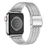 xDfind セブンビーズバックル ステンレススチールウォッチバンド、Apple Watch 42 / 44 / 45 / 46 / 49mm用、Apple Watch 38 / 40 / 41 / S10 42mm用