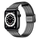 xDfind セブンビーズバックル ステンレススチールウォッチバンド、Apple Watch 42 / 44 / 45 / 46 / 49mm用、Apple Watch 38 / 40 / 41 / S10 42mm用
