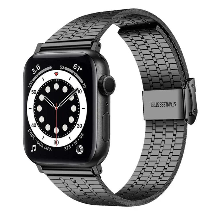 xDfind セブンビーズバックル ステンレススチールウォッチバンド、Apple Watch 42 / 44 / 45 / 46 / 49mm用、Apple Watch 38 / 40 / 41 / S10 42mm用