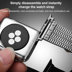 xDfind セブンビーズバックル ステンレススチールウォッチバンド、Apple Watch 42 / 44 / 45 / 46 / 49mm用、Apple Watch 38 / 40 / 41 / S10 42mm用