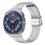 xDfindセブンビーズバックルステンレススチールウォッチバンド、Samsung Galaxy Watch Ultra / Ultra 2025用、Samsung Galaxy Watch8 / 8 Classic用、Samsung Galaxy Watch 7 / 6 / 5 / FE用