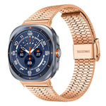 xDfindセブンビーズバックルステンレススチールウォッチバンド、Samsung Galaxy Watch Ultra / Ultra 2025用、Samsung Galaxy Watch8 / 8 Classic用、Samsung Galaxy Watch 7 / 6 / 5 / FE用
