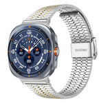 xDfindセブンビーズバックルステンレススチールウォッチバンド、Samsung Galaxy Watch Ultra / Ultra 2025用、Samsung Galaxy Watch8 / 8 Classic用、Samsung Galaxy Watch 7 / 6 / 5 / FE用