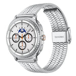 xDfindセブンビーズバックルステンレススチールウォッチバンド、Samsung Galaxy Watch Ultra / Ultra 2025用、Samsung Galaxy Watch8 / 8 Classic用、Samsung Galaxy Watch 7 / 6 / 5 / FE用