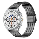 xDfindセブンビーズバックルステンレススチールウォッチバンド、Samsung Galaxy Watch Ultra / Ultra 2025用、Samsung Galaxy Watch8 / 8 Classic用、Samsung Galaxy Watch 7 / 6 / 5 / FE用