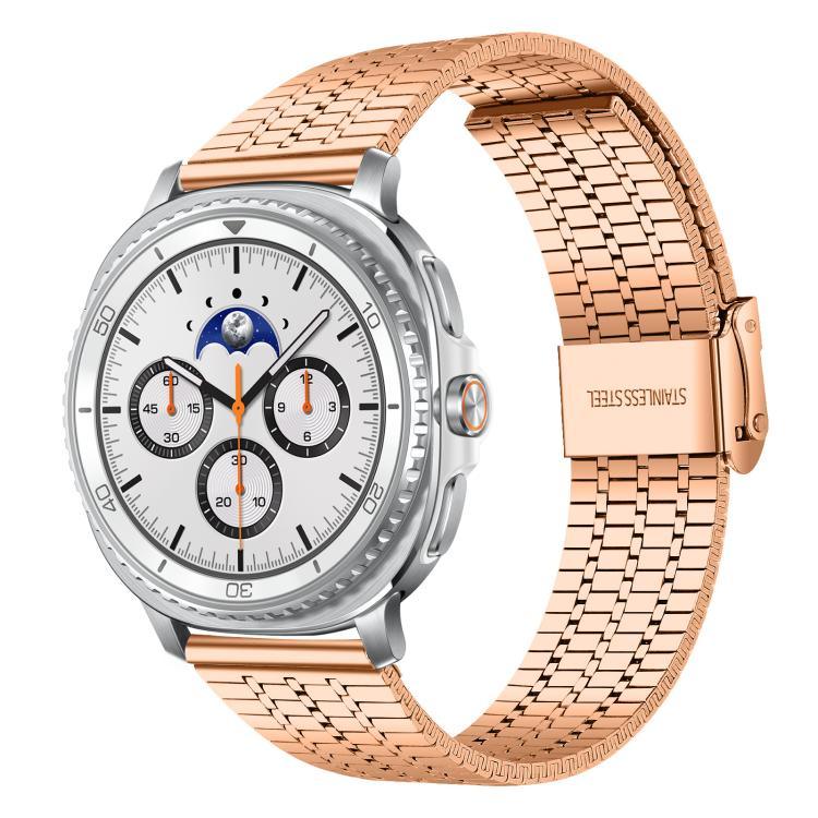 xDfindセブンビーズバックルステンレススチールウォッチバンド、Samsung Galaxy Watch Ultra / Ultra 2025用、Samsung Galaxy Watch8 / 8 Classic用、Samsung Galaxy Watch 7 / 6 / 5 / FE用