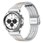 xDfindセブンビーズバックルステンレススチールウォッチバンド、Samsung Galaxy Watch Ultra / Ultra 2025用、Samsung Galaxy Watch8 / 8 Classic用、Samsung Galaxy Watch 7 / 6 / 5 / FE用