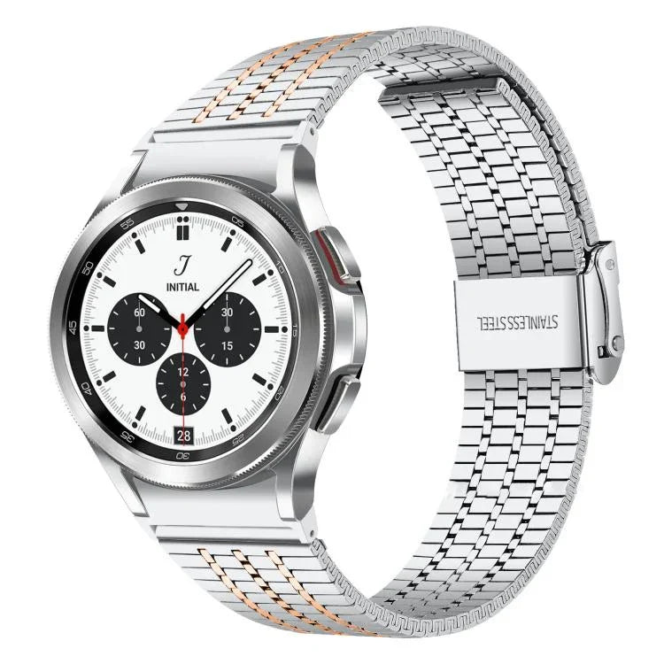 xDfindセブンビーズバックルステンレススチールウォッチバンド、Samsung Galaxy Watch Ultra / Ultra 2025用、Samsung Galaxy Watch8 / 8 Classic用、Samsung Galaxy Watch 7 / 6 / 5 / FE用