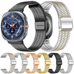 xDfindセブンビーズバックルステンレススチールウォッチバンド、Samsung Galaxy Watch Ultra / Ultra 2025用、Samsung Galaxy Watch8 / 8 Classic用、Samsung Galaxy Watch 7 / 6 / 5 / FE用