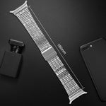 xDfindセブンビーズバックルステンレススチールウォッチバンド、Samsung Galaxy Watch Ultra / Ultra 2025用、Samsung Galaxy Watch8 / 8 Classic用、Samsung Galaxy Watch 7 / 6 / 5 / FE用