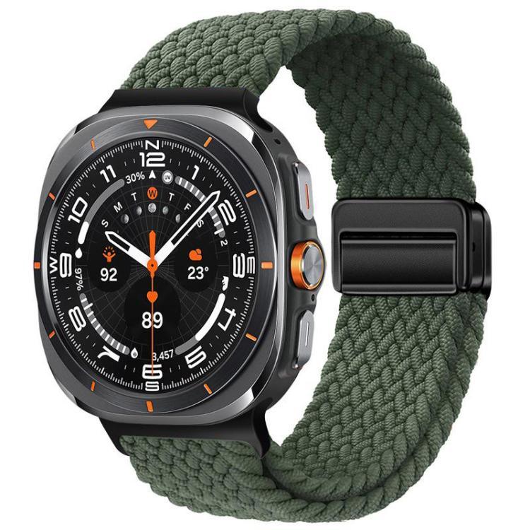 xDfind マグネティックバックル ナイロン編みループウォッチバンド、Samsung Galaxy Watch Ultra / Ultra 2025 用、Samsung Galaxy Watch8 / Watch8 Classic 用