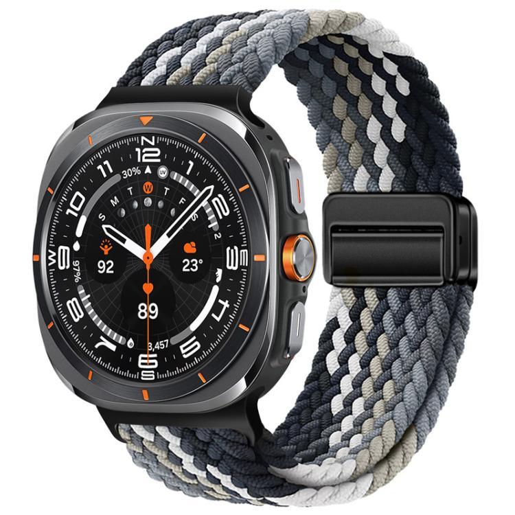 xDfind マグネティックバックル ナイロン編みループウォッチバンド、Samsung Galaxy Watch Ultra / Ultra 2025 用、Samsung Galaxy Watch8 / Watch8 Classic 用