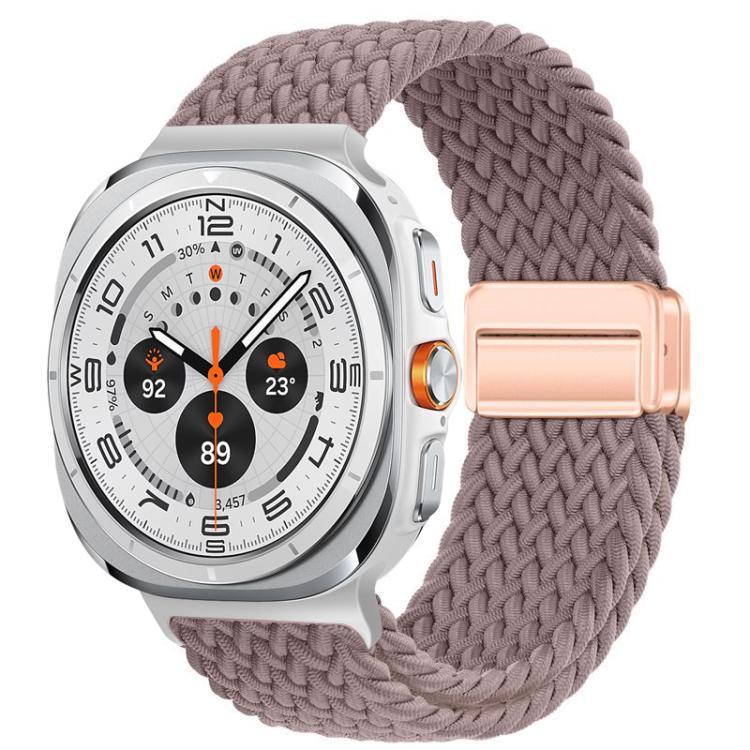 xDfind マグネティックバックル ナイロン編みループウォッチバンド、Samsung Galaxy Watch Ultra / Ultra 2025 用、Samsung Galaxy Watch8 / Watch8 Classic 用