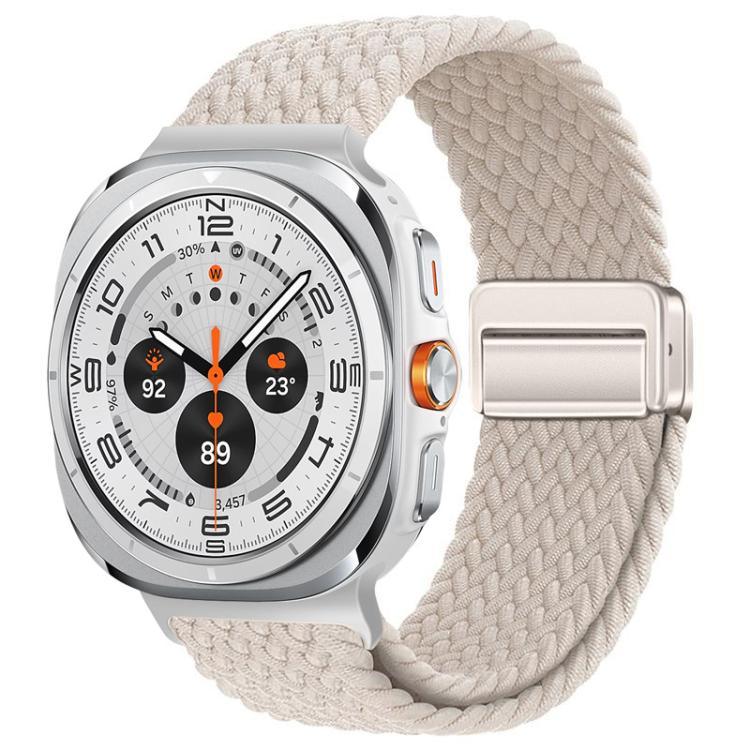 xDfind マグネティックバックル ナイロン編みループウォッチバンド、Samsung Galaxy Watch Ultra / Ultra 2025 用、Samsung Galaxy Watch8 / Watch8 Classic 用