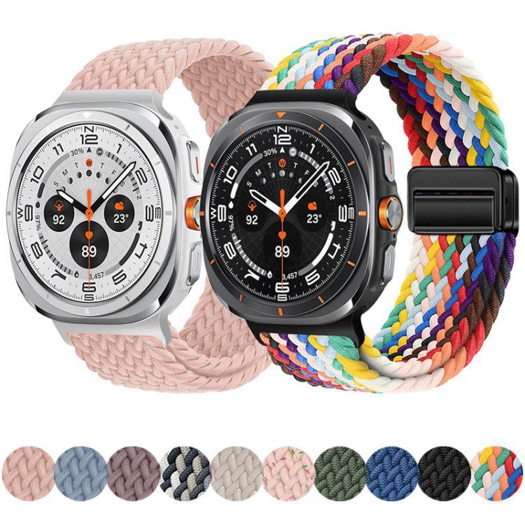 xDfind マグネティックバックル ナイロン編みループウォッチバンド、Samsung Galaxy Watch Ultra / Ultra 2025 用、Samsung Galaxy Watch8 / Watch8 Classic 用