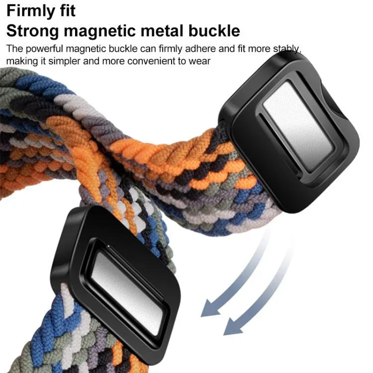 xDfind マグネティックバックル ナイロン編みループウォッチバンド、Samsung Galaxy Watch Ultra / Ultra 2025 用、Samsung Galaxy Watch8 / Watch8 Classic 用