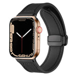 xDfind クレイジーホース柄シリコンスキン マグネットバックルウォッチバンド、Apple Watch 42 / 44 / 45 / 46 / 49mm用、Apple Watch 38 / 40 / 41 / S10 42mm用