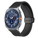 xDfind クレイジーホース柄シリコンスキン マグネティックバックルウォッチバンド、Samsung Galaxy Watch Ultra / Ultra 2025 用、Samsung Galaxy Watch8 / 8 Classic 用