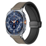xDfind クレイジーホース柄シリコンスキン マグネティックバックルウォッチバンド、Samsung Galaxy Watch Ultra / Ultra 2025 用、Samsung Galaxy Watch8 / 8 Classic 用