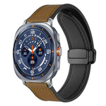 xDfind クレイジーホース柄シリコンスキン マグネティックバックルウォッチバンド、Samsung Galaxy Watch Ultra / Ultra 2025 用、Samsung Galaxy Watch8 / 8 Classic 用