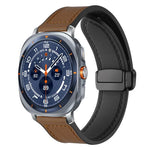 xDfind クレイジーホース柄シリコンスキン マグネティックバックルウォッチバンド、Samsung Galaxy Watch Ultra / Ultra 2025 用、Samsung Galaxy Watch8 / 8 Classic 用