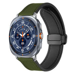 xDfind クレイジーホース柄シリコンスキン マグネティックバックルウォッチバンド、Samsung Galaxy Watch Ultra / Ultra 2025 用、Samsung Galaxy Watch8 / 8 Classic 用