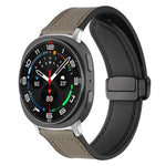 xDfind クレイジーホース柄シリコンスキン マグネティックバックルウォッチバンド、Samsung Galaxy Watch Ultra / Ultra 2025 用、Samsung Galaxy Watch8 / 8 Classic 用