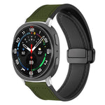 xDfind クレイジーホース柄シリコンスキン マグネティックバックルウォッチバンド、Samsung Galaxy Watch Ultra / Ultra 2025 用、Samsung Galaxy Watch8 / 8 Classic 用