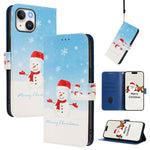 Christmas Series Buckle Leather Phone Case with Hand Strap, For iPhone 14 Pro Max, For iPhone SE 2022 / SE 2020 / 8 / 7, For iPhone 13 Pro Max, For iPhone 13 Pro, For iPhone 13 mini, For iPhone 12 Pro / 12, For iPhone 12 Pro Max, For iPhone 12 mini