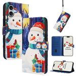 クリスマスシリーズ バックルレザー電話ケース ハンドストラップ付き、iPhone 17e / 16e 用、iPhone 17 Pro Max 用、iPhone 17 Pro 用、iPhone 17 用、iPhone Air 用、iPhone 16 Pro Max 用、iPhone 16 Pro 用、iPhone 16 Plus 用