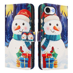 クリスマスシリーズ バックルレザー電話ケース ハンドストラップ付き、iPhone 17e / 16e 用、iPhone 17 Pro Max 用、iPhone 17 Pro 用、iPhone 17 用、iPhone Air 用、iPhone 16 Pro Max 用、iPhone 16 Pro 用、iPhone 16 Plus 用