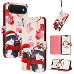 クリスマスシリーズ バックルレザー電話ケース ハンドストラップ付き、iPhone 17e / 16e 用、iPhone 17 Pro Max 用、iPhone 17 Pro 用、iPhone 17 用、iPhone Air 用、iPhone 16 Pro Max 用、iPhone 16 Pro 用、iPhone 16 Plus 用