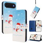 クリスマスシリーズ バックルレザー電話ケース ハンドストラップ付き、iPhone 17e / 16e 用、iPhone 17 Pro Max 用、iPhone 17 Pro 用、iPhone 17 用、iPhone Air 用、iPhone 16 Pro Max 用、iPhone 16 Pro 用、iPhone 16 Plus 用