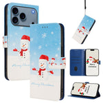 クリスマスシリーズ バックルレザー電話ケース ハンドストラップ付き、iPhone 17e / 16e 用、iPhone 17 Pro Max 用、iPhone 17 Pro 用、iPhone 17 用、iPhone Air 用、iPhone 16 Pro Max 用、iPhone 16 Pro 用、iPhone 16 Plus 用